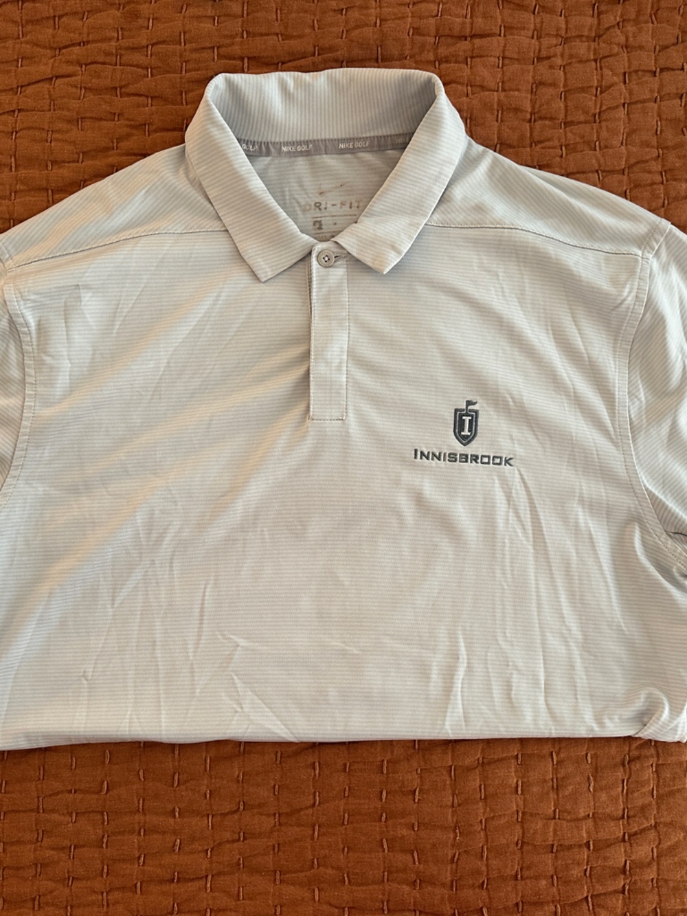 Nike Men's Light Grey Polo with Innisbrook Logo